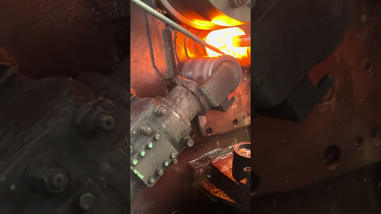 Inside the factory Red-Hot Forging Process – Bearing Factory Workers in Action 