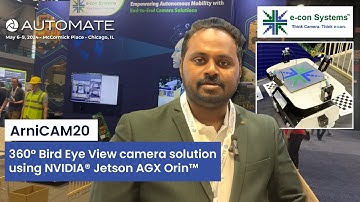 360° Bird Eye View Solution Demo for AMRs - Powered by NVIDIA Jetson AGX Orin | Automate 2024