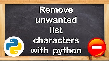 Remove characters from list objects with Python - Quick Python Tutorial - using Regular Expressions