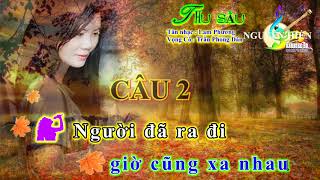 KARAOKE tân cổ  THU SẦU [SONG CA]  Full beat