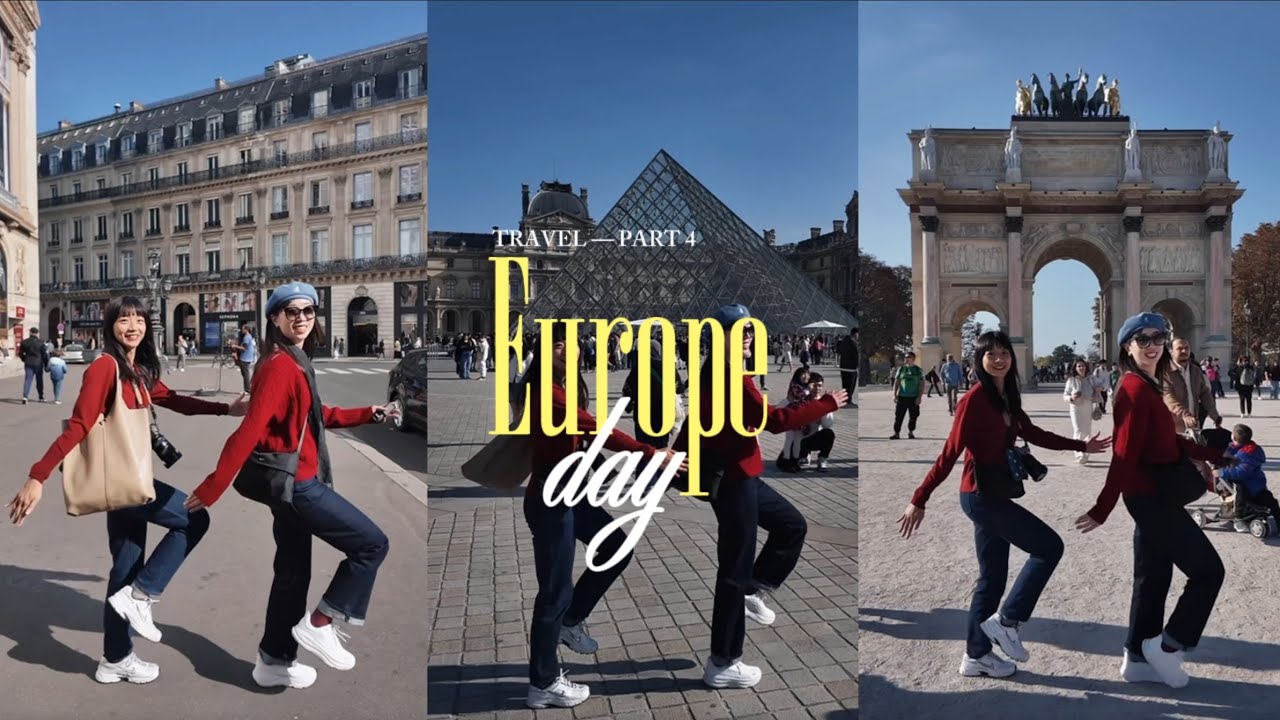 法國初體驗🇫🇷｜漫步巴黎必訪地標！艾菲爾鐵塔・羅浮宮・凱旋門・塞納河畔｜歐洲自助旅行Vlog E.P.4