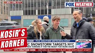 Are New Yorkers Ready For The Historic Blizzard? See What Residents And Tourists Think In Manhattan