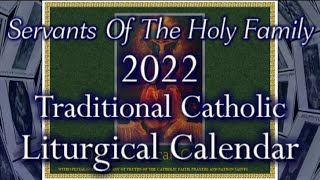 Catholic calendar 2022