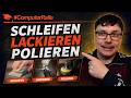 Tag 10 und 11 Seitenteile schleifen lackieren polieren Projekt Bigtower PVE