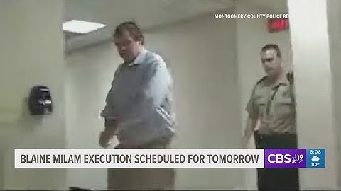 Blaine Milam scheduled for execution Thursday night