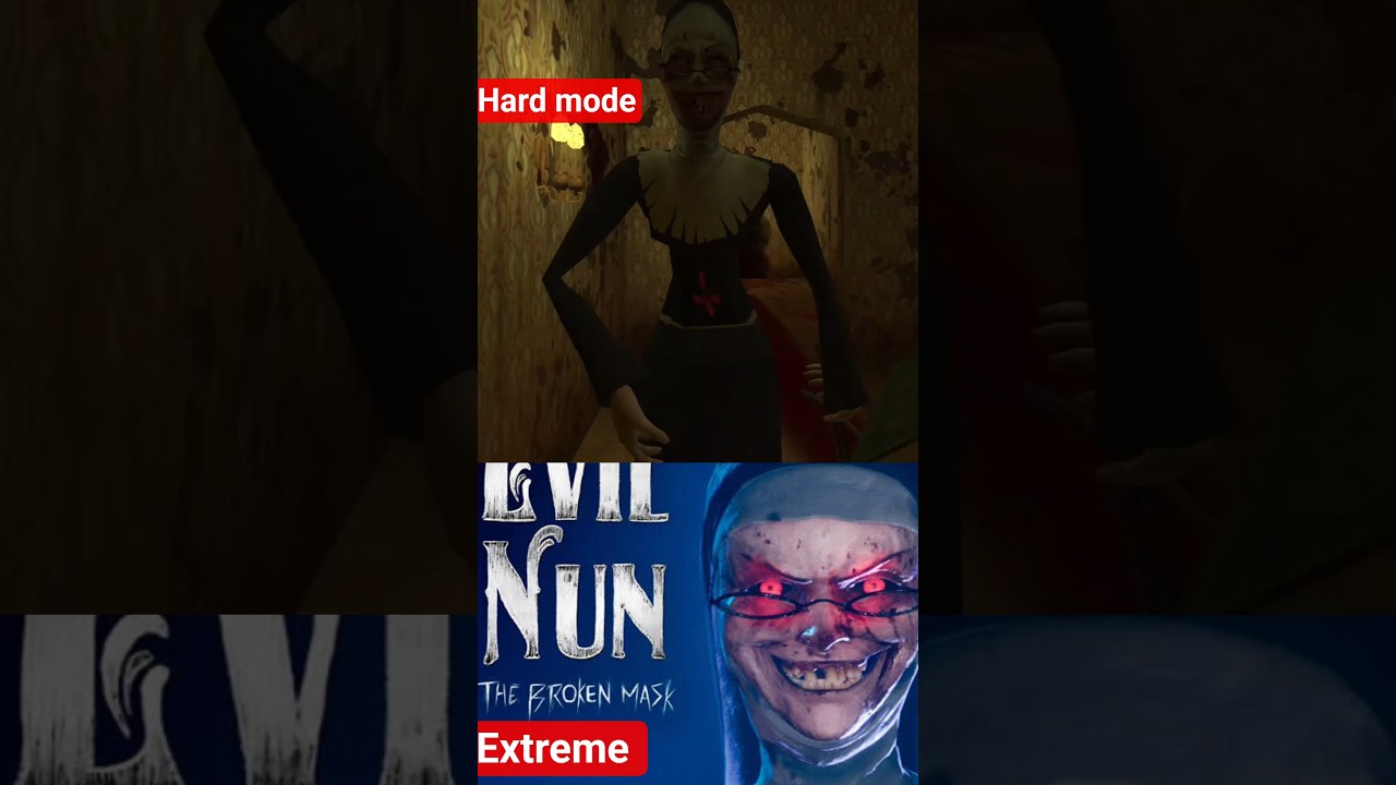 Evil nun in hard m9de vs Extream mode/ new game video/ petrunko 