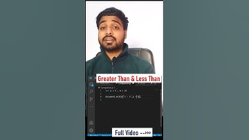 Comparison Operators Javascript