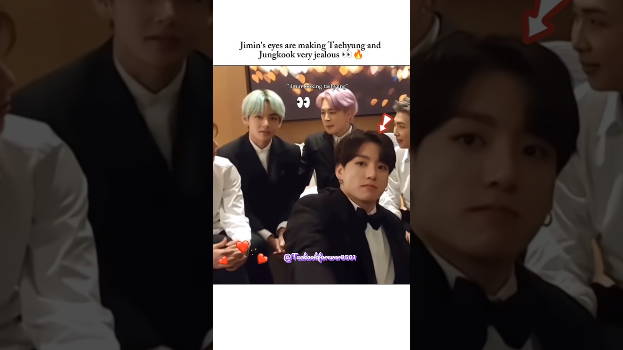 Jimin's eyes are making Tae and Jk very jealous🔥