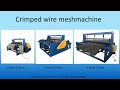 Africa and Russia Easy Operation Crimped Wire Mesh Machine +86 182 3048 9099