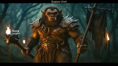 Bugbear Chief — Terror of the Goblinoid Tribes | D&D Monster Cinematic (Sora AI Animation)