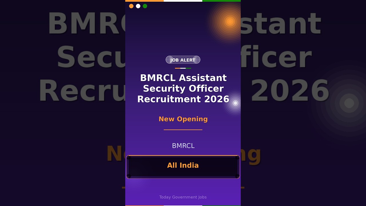 BMRCL Assistant Security Officer Recruitment 2026