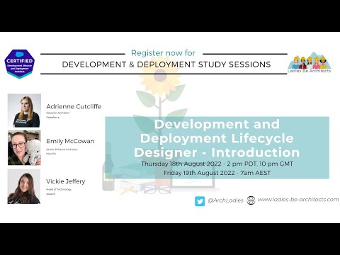 Study Group: Development Lifecycle and Deployment Study Session Series Introduction