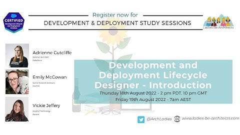 Development Lifecycle and Deployment Series - Introduction / Kick-off