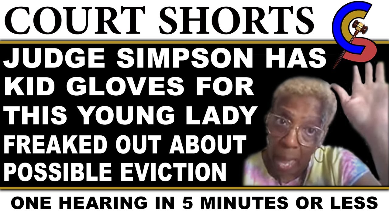Judge Simpson Has Kid Gloves For Freaked Out Grandma Tenant Facing Possible Eviction