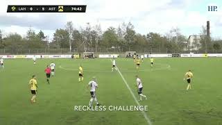 Referee situation: Reckless challenge 56
