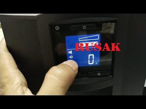 Perbaikan UPS Yang Rusak batrai dan Test batrai baru