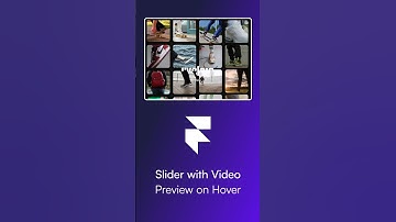Slider with Hover Video Preview in @Framer