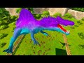 DINOSAURS JUMPS INTO ANTS WORLD