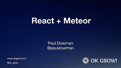 Building a live chat app in 40 minutes with React and Meteor