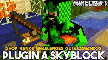 Minecraft Plugin Tutorial A Skyblock - Shop, Ranks, Challenges, GUI e Comandos