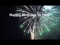 Happy Birthday Greeting Card Video With Fireworks