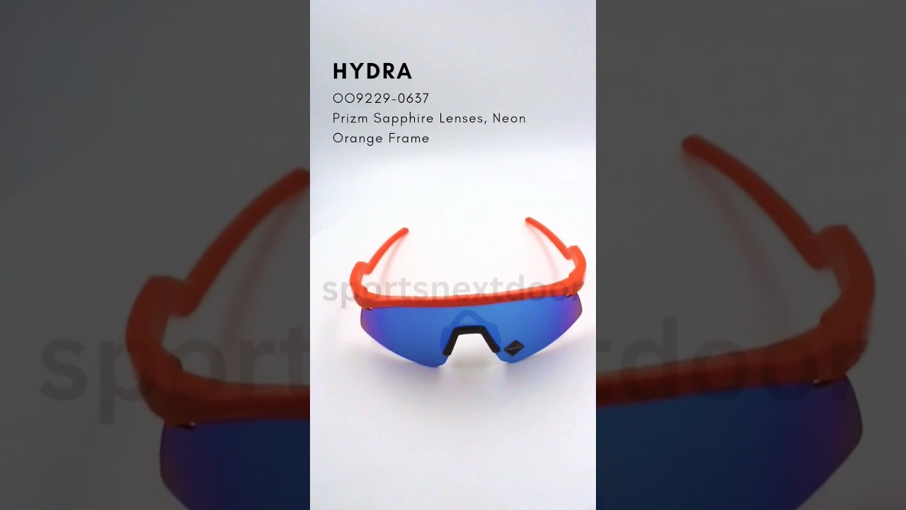 Hydra Prizm Sapphire Lenses, Neon Orange Frame Sunglasses