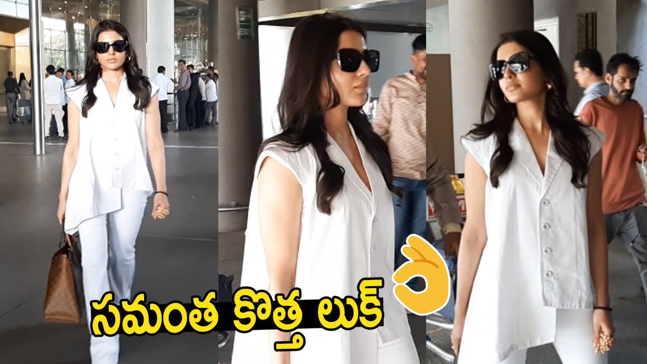 Actress Samantha spotted at Mumbai airport, new looks go viral