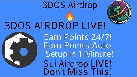 🚀 3DOS Network FREE Airdrop | Step-by-Step Guide | Sui Ecosystem Rewards LIVE