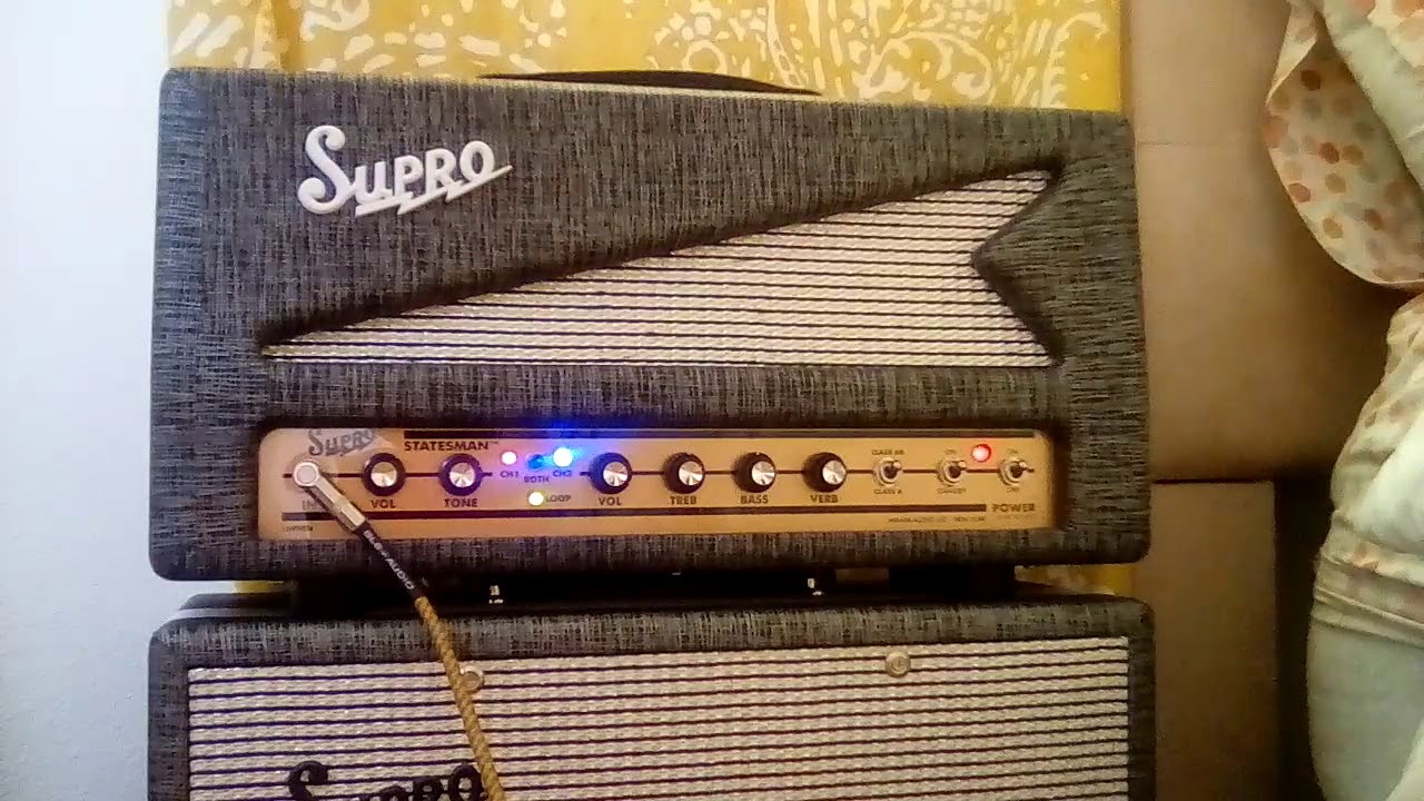 Supro Statesman Surf Reverb Setting