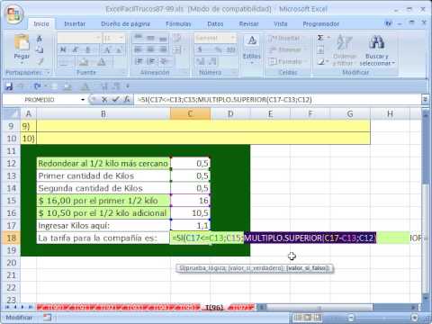 ExcelTrucos Nro #96: Funcion MULTIPLO SUPERIOR en formula de Precio ...