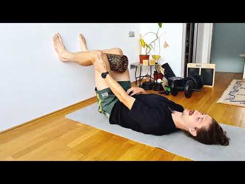 Wall 90/90 Breathing with Hamstrings