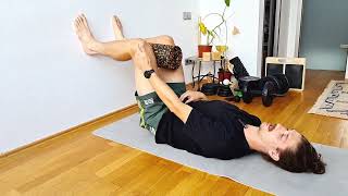 Wall 90/90 Breathing with Hamstrings