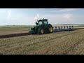 John Deere 8335+John Deere 8370R оранка з катком під ріпак