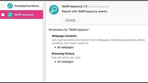 SkillFrequency adware removal instructions (Mac).