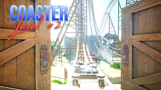 Level #2 Roller Coaster. Home design in Planet coaster. Fast, big drop and want_to_ride feeling.