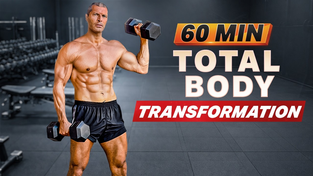 1 Hour Full Body Conditioning & Endurance Workout | Dumbbells + Bodyweight Shred