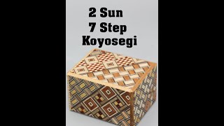Japanese Box Puzzle - 2 Sun 7 Step Koyosegi #shorts