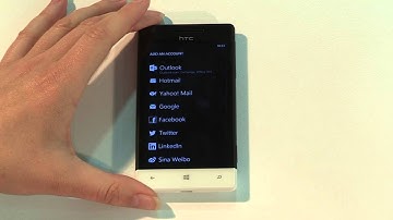 Setting up email on your Windows Phone 8S by HTC