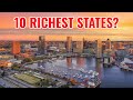 10 Richest States in the United States 2024