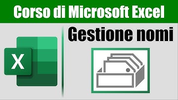 Microsoft Excel – Lezione 47: Gestione nomi