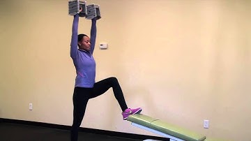 One Leg DB Curl to Press