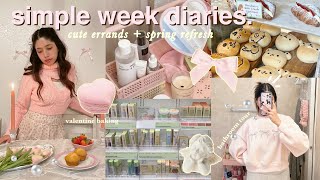 WEEK IN MY LIFE ₊˚⊹ ᰔ short but *LOVE* productive vlog, spring refresh, vday baking, bathroom tour 🎀