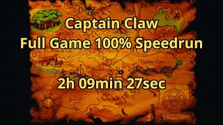 [WR] Captain Claw - Full Game 100% Speedrun [2h09min27sec]