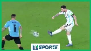 Así fue el PECULIAR GOL de Lionel Messi con la Selección Argentina en la GOLEADA a Uruguay