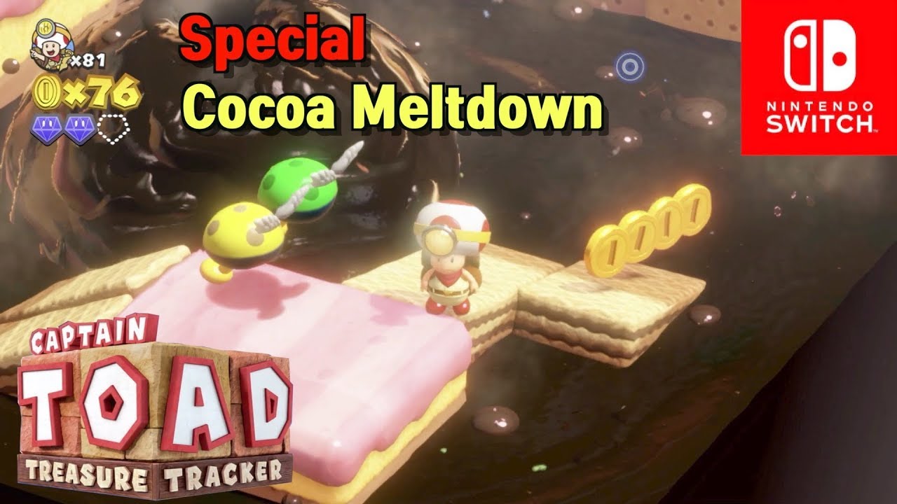Captain Toad Treasure Tracker: Special "Cocoa Meltdown" 100% walkthrough
