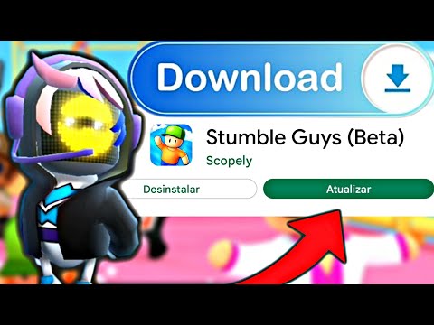 COMO BAIXAR E JOGAR A ATUALIZAÇÃO VERSÃO BETA 0.57 DO STUMBLE GUYS