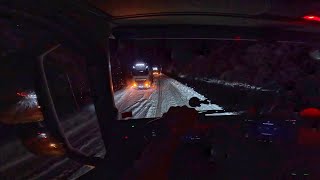 Horrible conditions on RV3  POV Truck Driving Norway 4K60 Volvo FH540