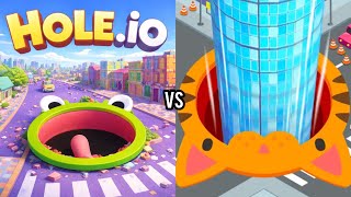 Hole vs Hole.io – Who Will Eat The Whole City? Epic IO Fight🔥 screenshot 1