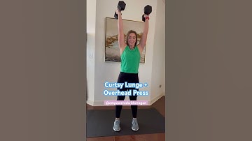 Curtsy Lunge + Overhead Press