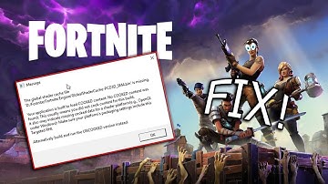 [FortNite] How to Fix GlobalShaderChace-PCD3D_SM4.BIN